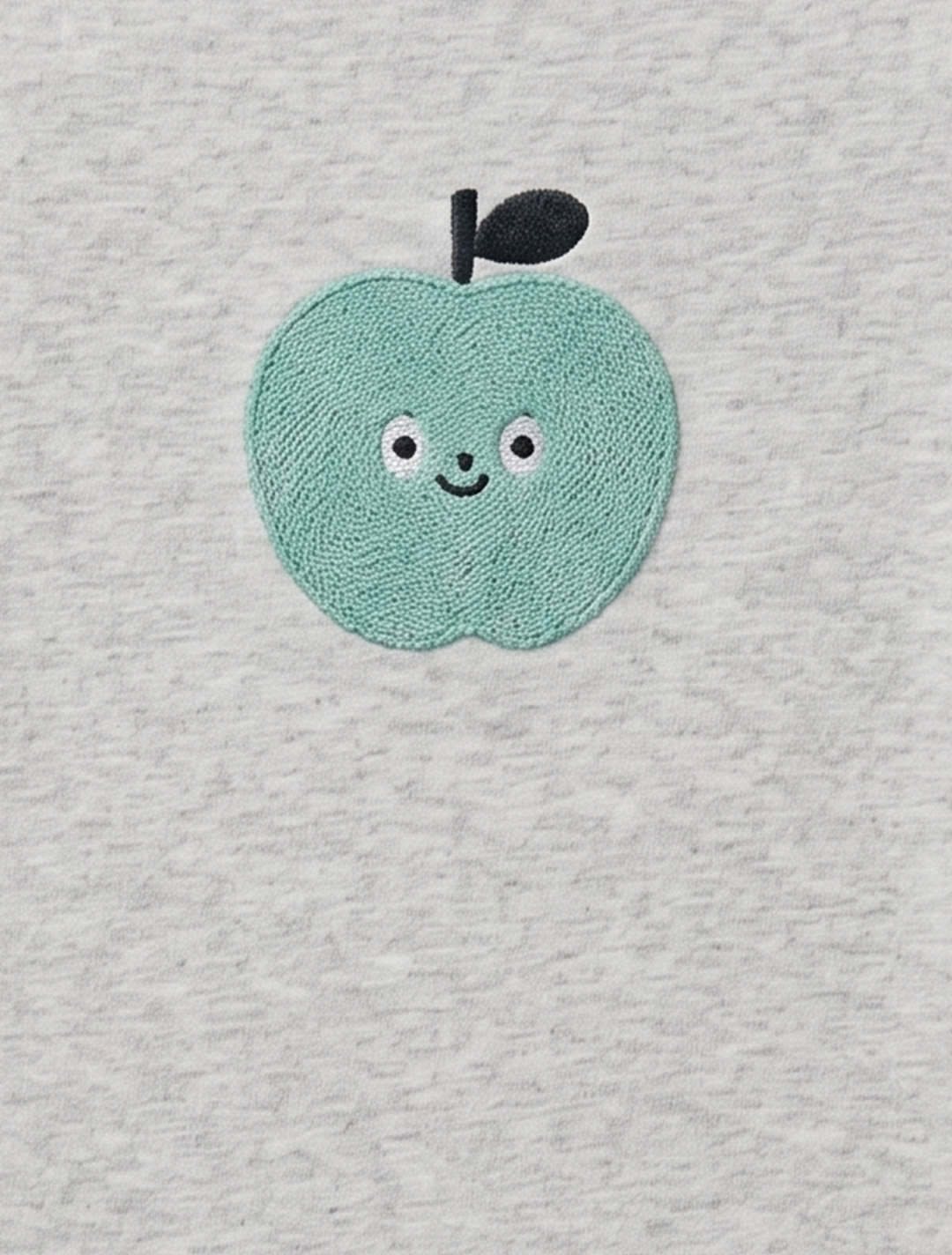GREY GREEN APPLE ONESIE