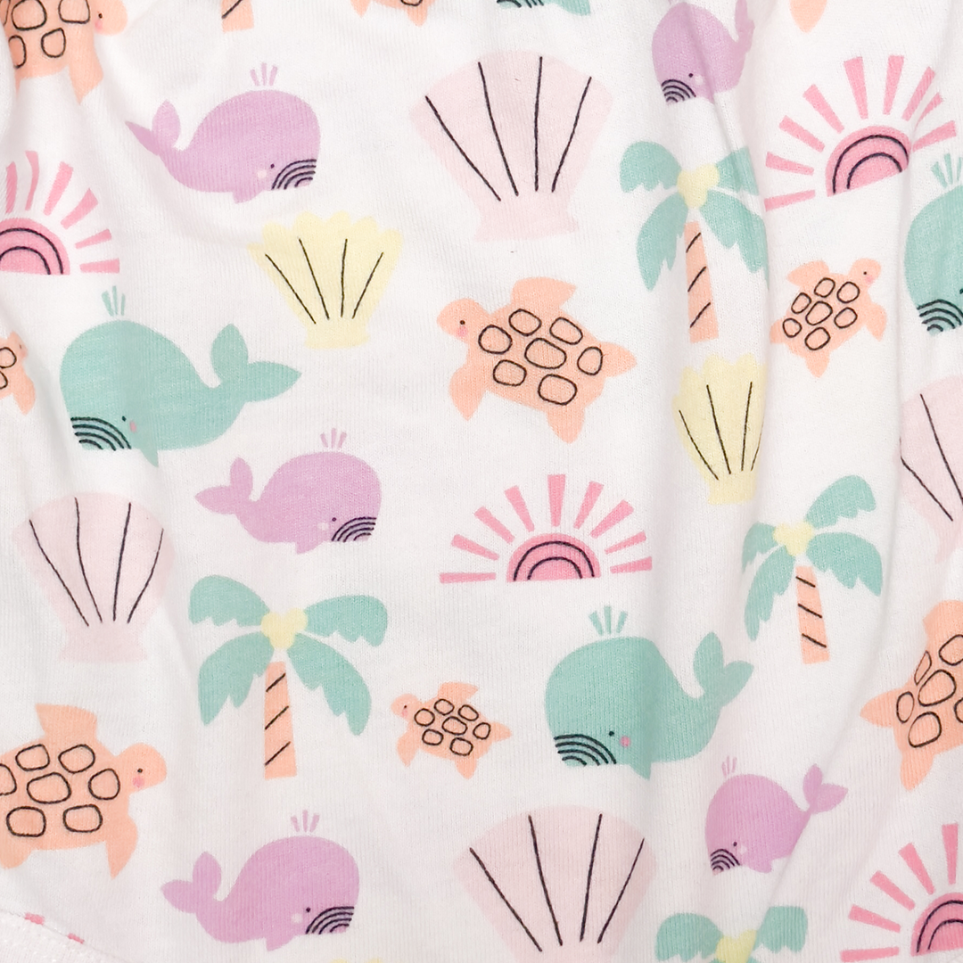 OCEAN PRINTED FANCY ONESIE