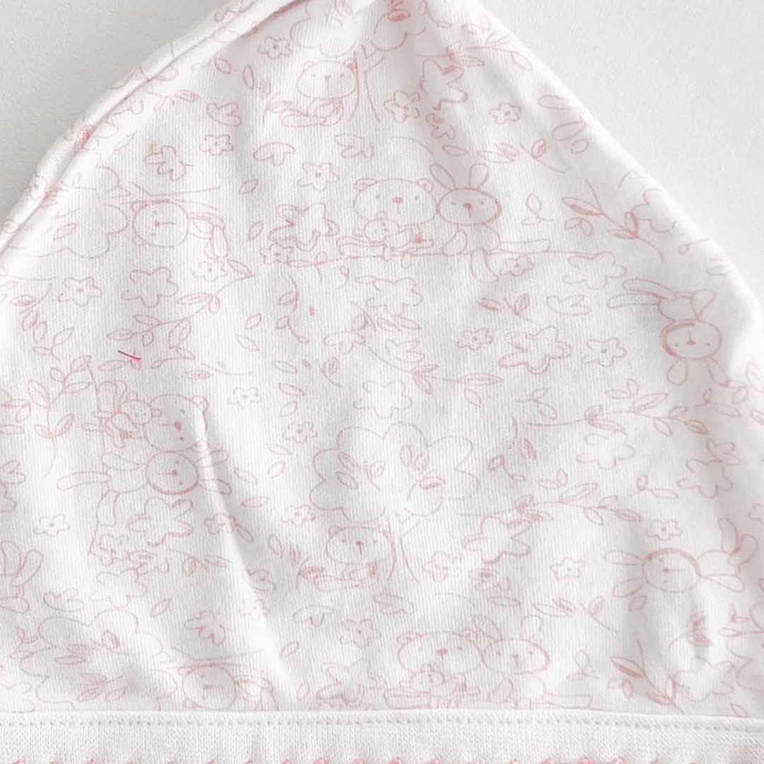 PINK FLORAL PRINTED CAP