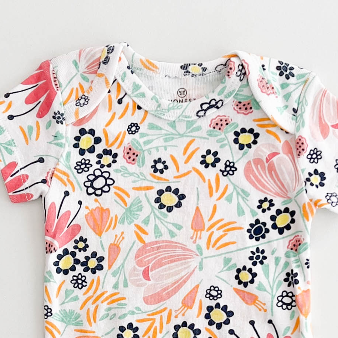 FLORAL COTTON ONESIE