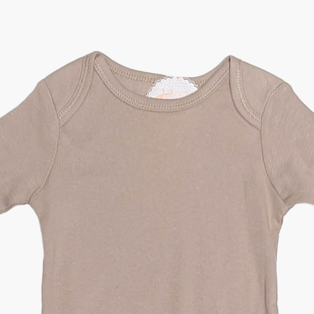 TAN BROWN PLAIN ONESIE