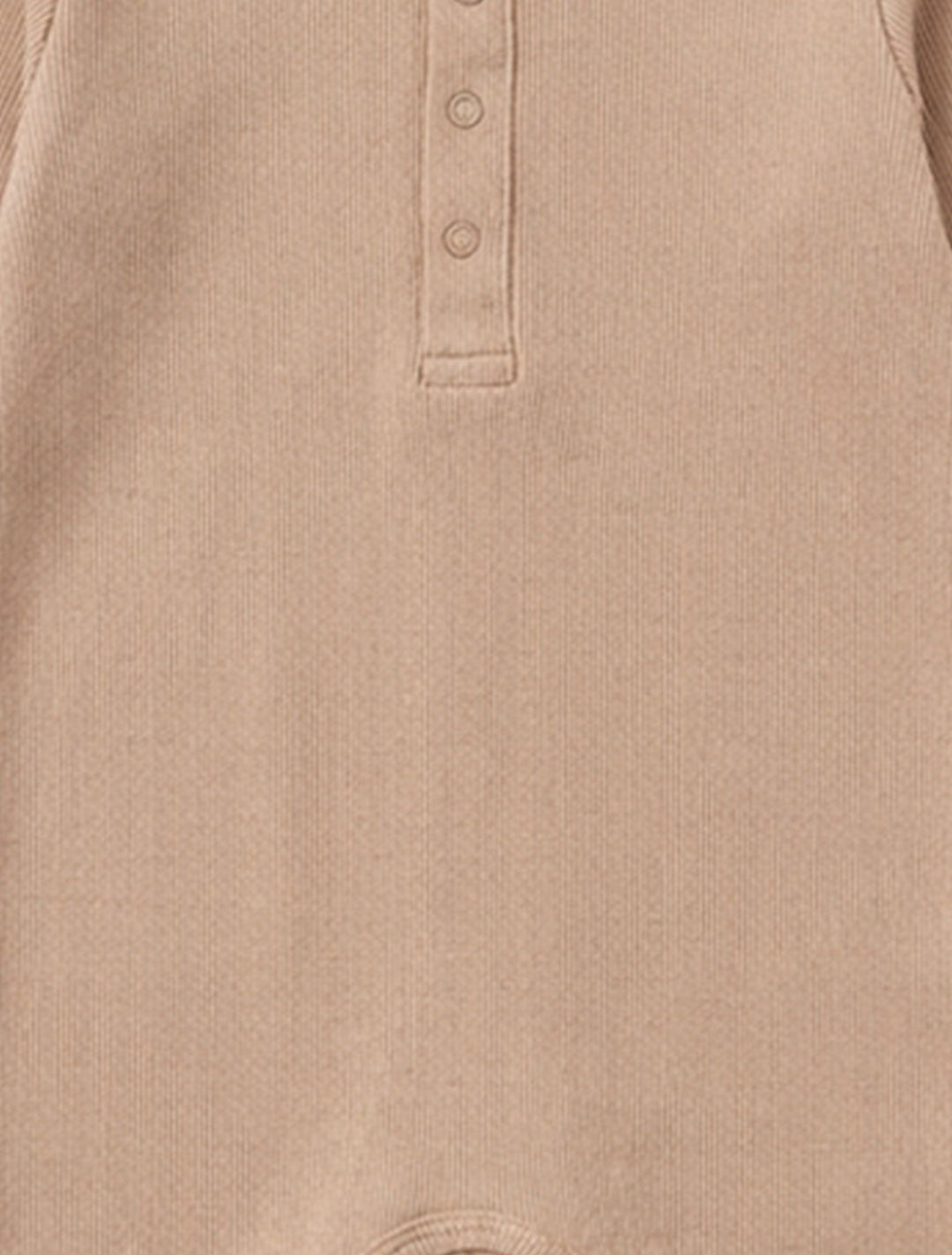 BROWN RIBBED ROMPER