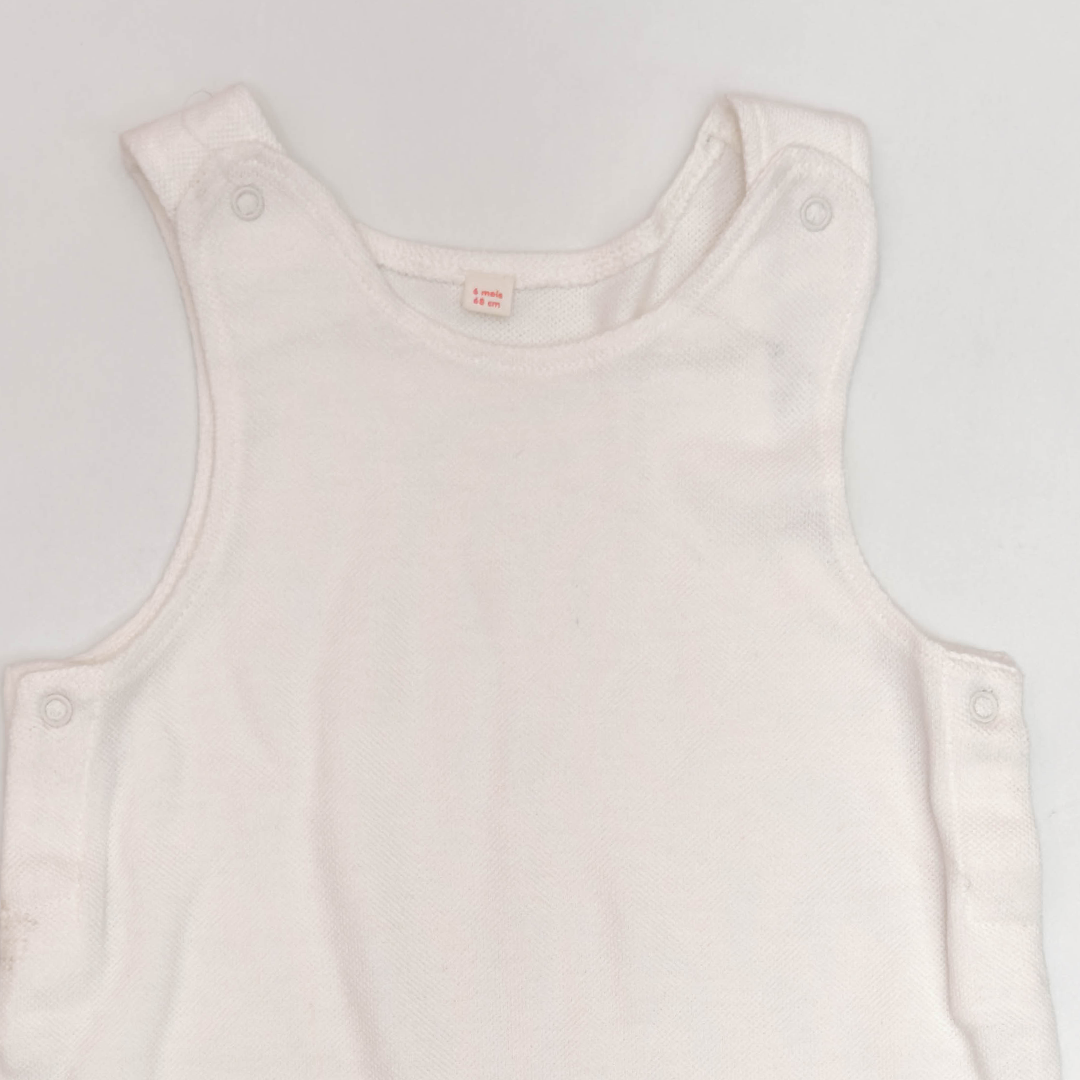 WHITE SLEEVELESS JUMPSUIT