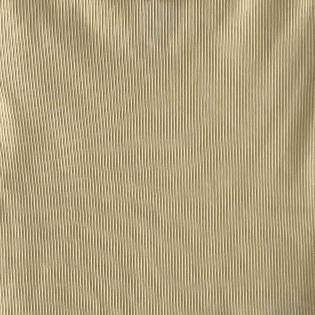 LEMON YELLOW RIBBED ONESIE