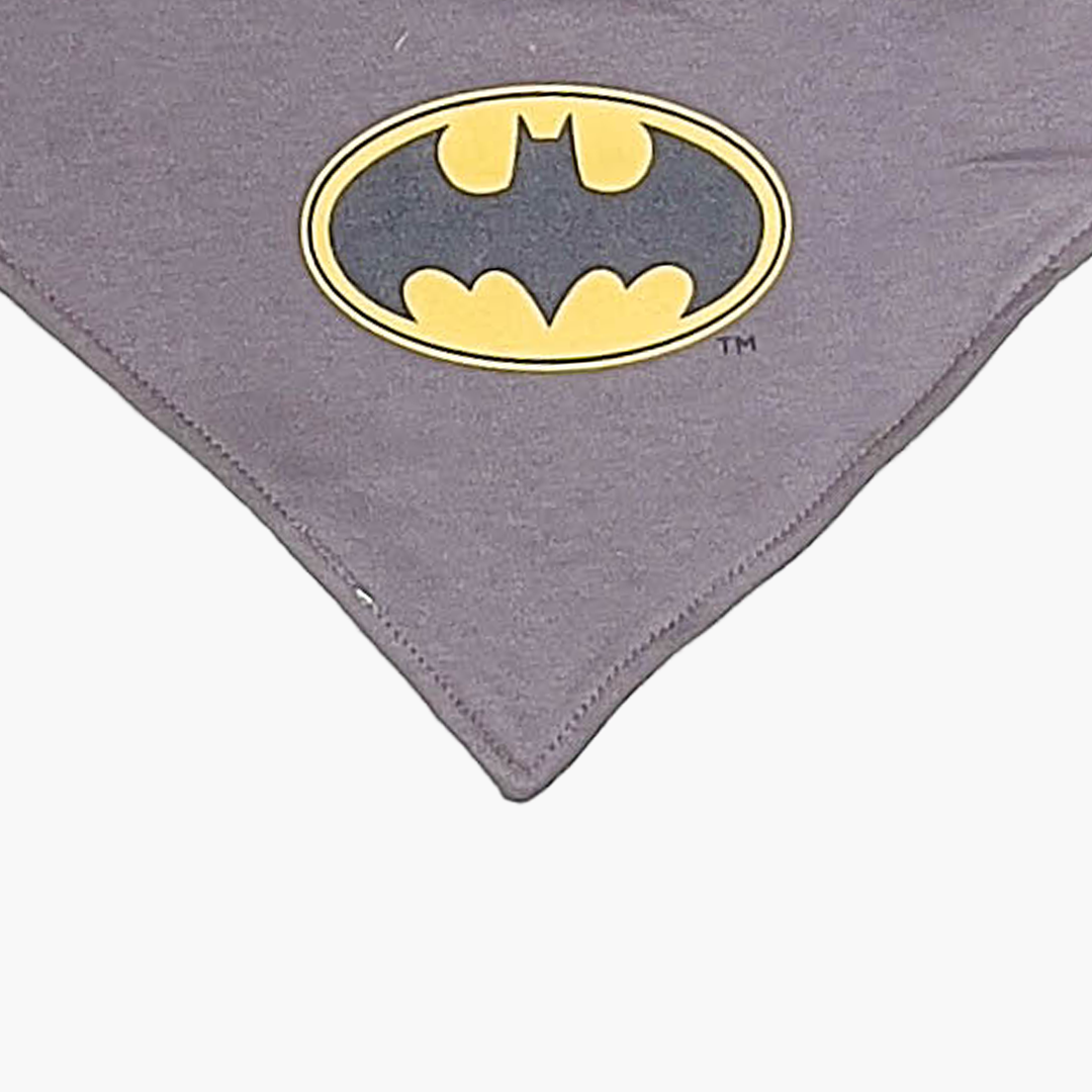 BATMAN PRINTED GREY BIB