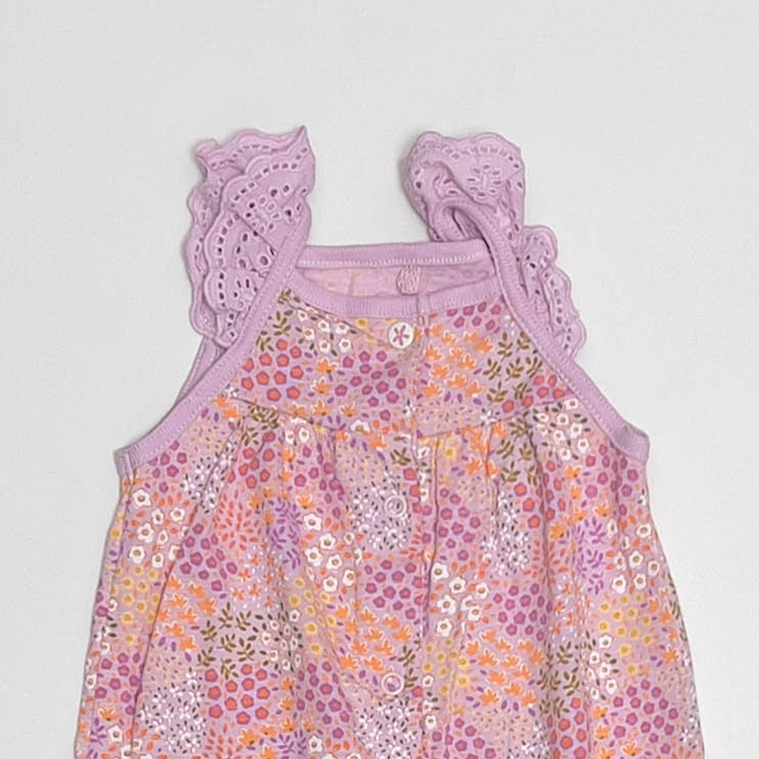 LAVENDER PATTERNED JUMPSUIT