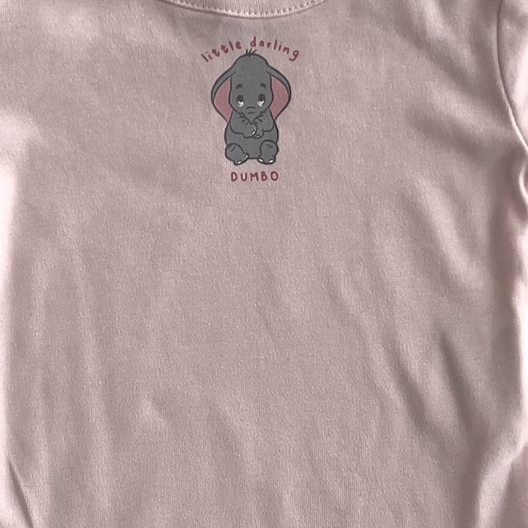 DISNEY BABY PINK ELEPHANT ONESIE