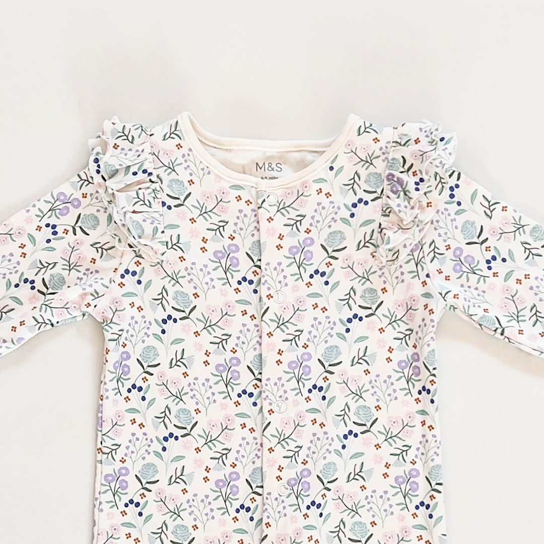 FLORAL RUFFLED ROMPER