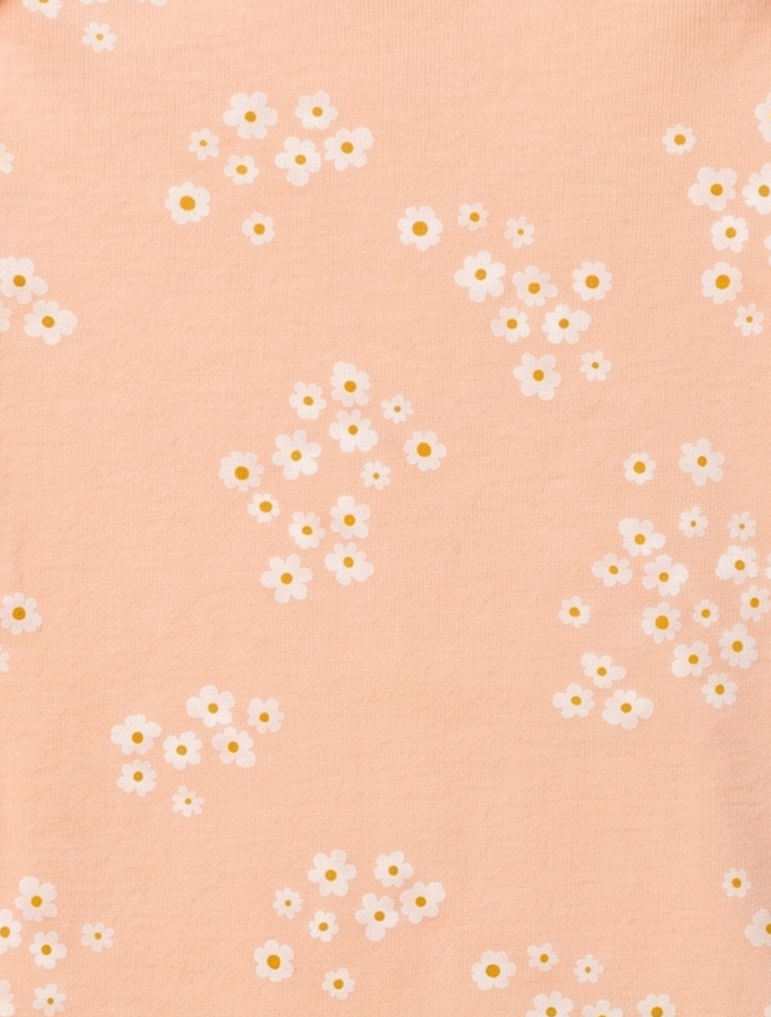 PEACH FLORAL PRINTED ONESIE