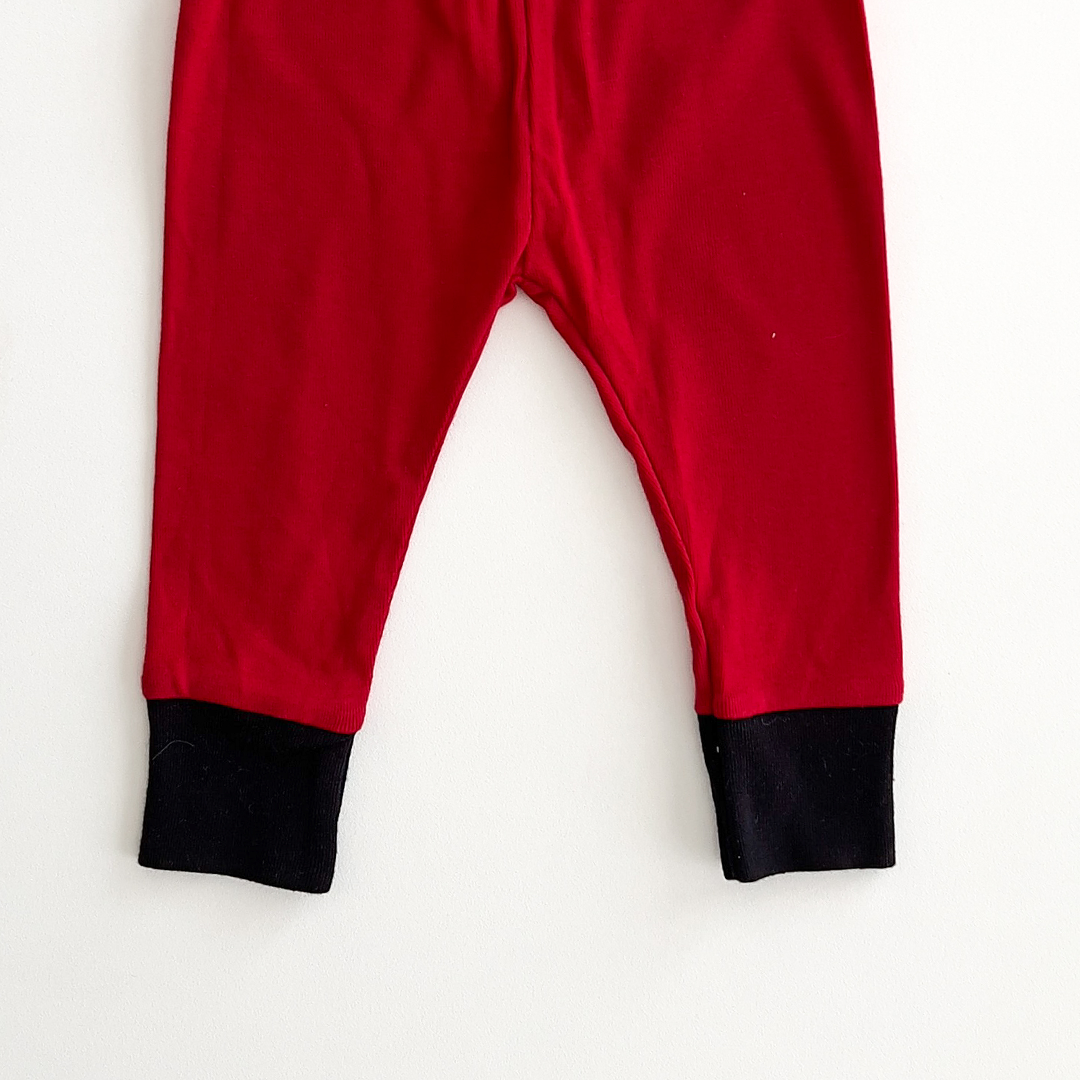 RED COTTON PANTS