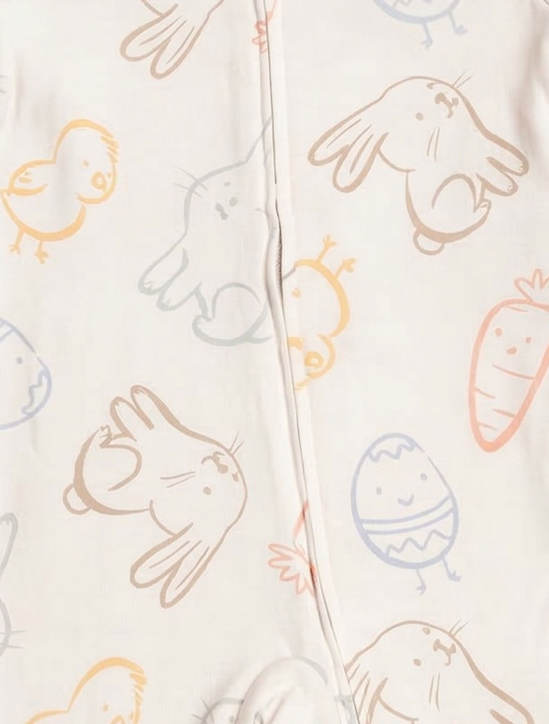 BEIGE ZIPPER SLEEPSUIT