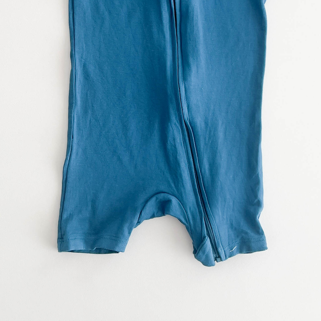 TEAL BLUE PLAIN JUMPSUIT