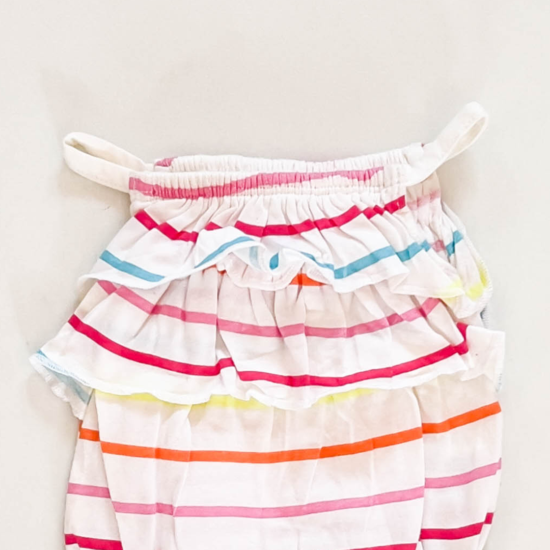 MULTICOLOUR STRIPED ONESIE