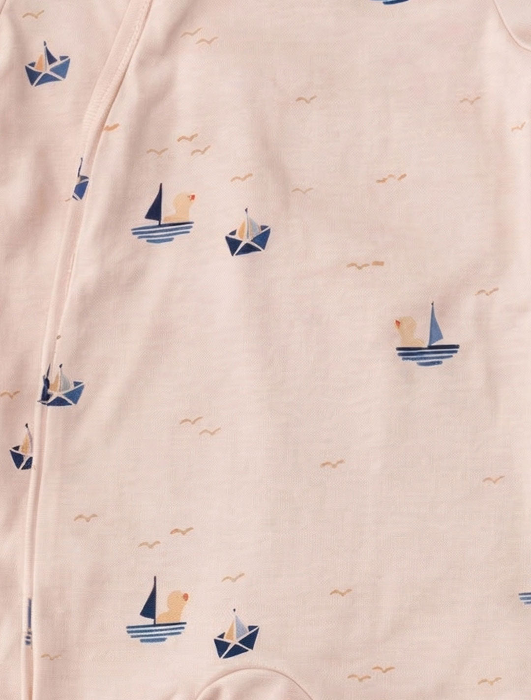 BEIGE PRINTED SLEEPSUIT