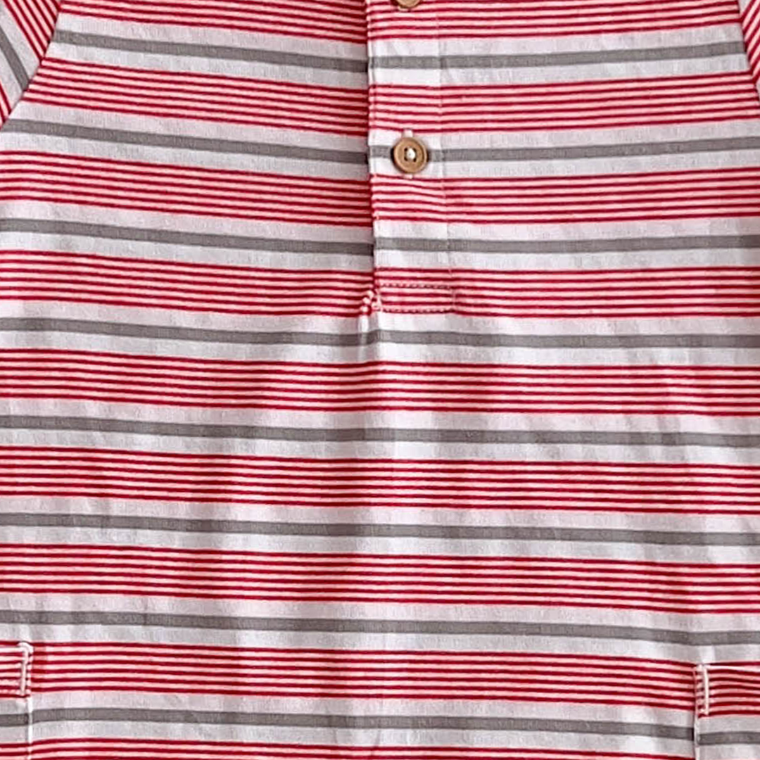 CARTER'S RED STRIPES JUMPSUIT