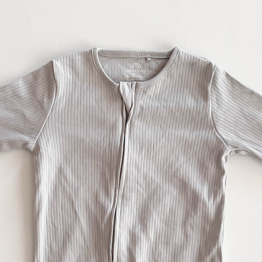 BLUE FOG COLOURED ZIPPER ROMPER