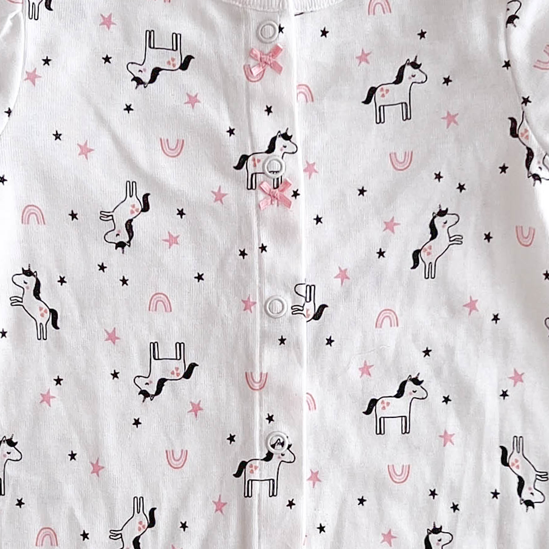 CARTER'S WHITE UNICORN JUMPSUIT