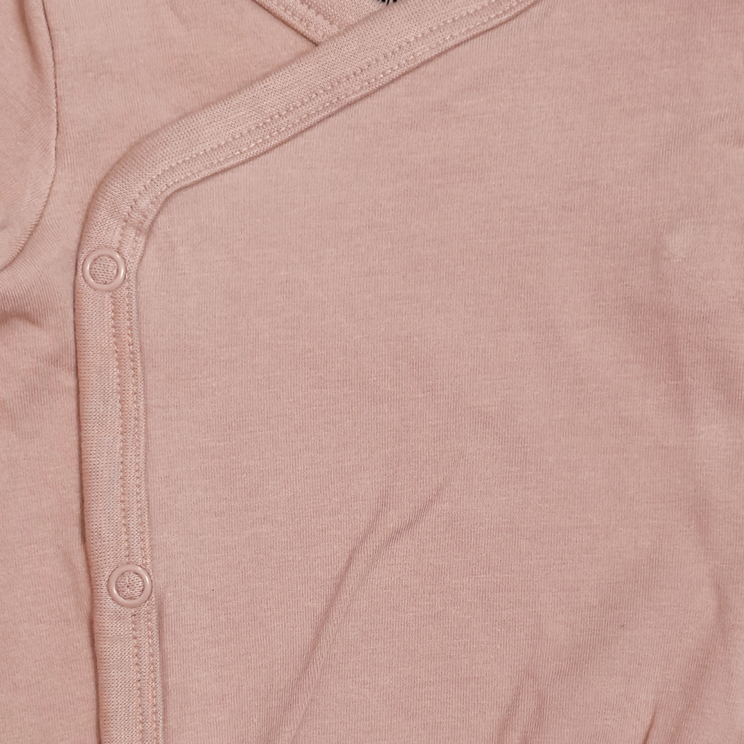 DUSTY PINK WRAPOVER ONESIE