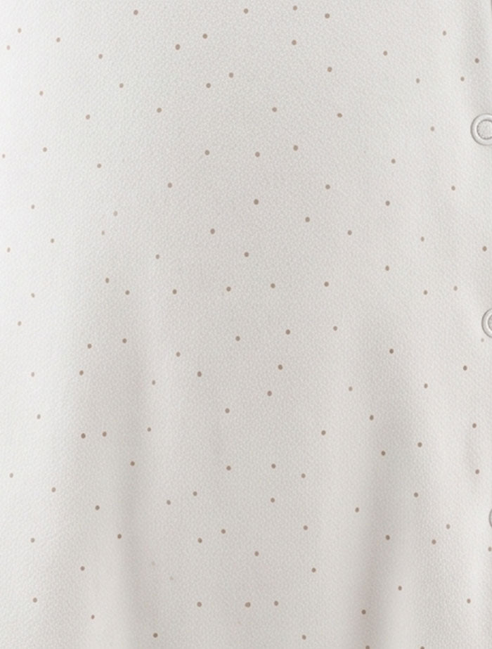 White dotted wrap over sleep suit