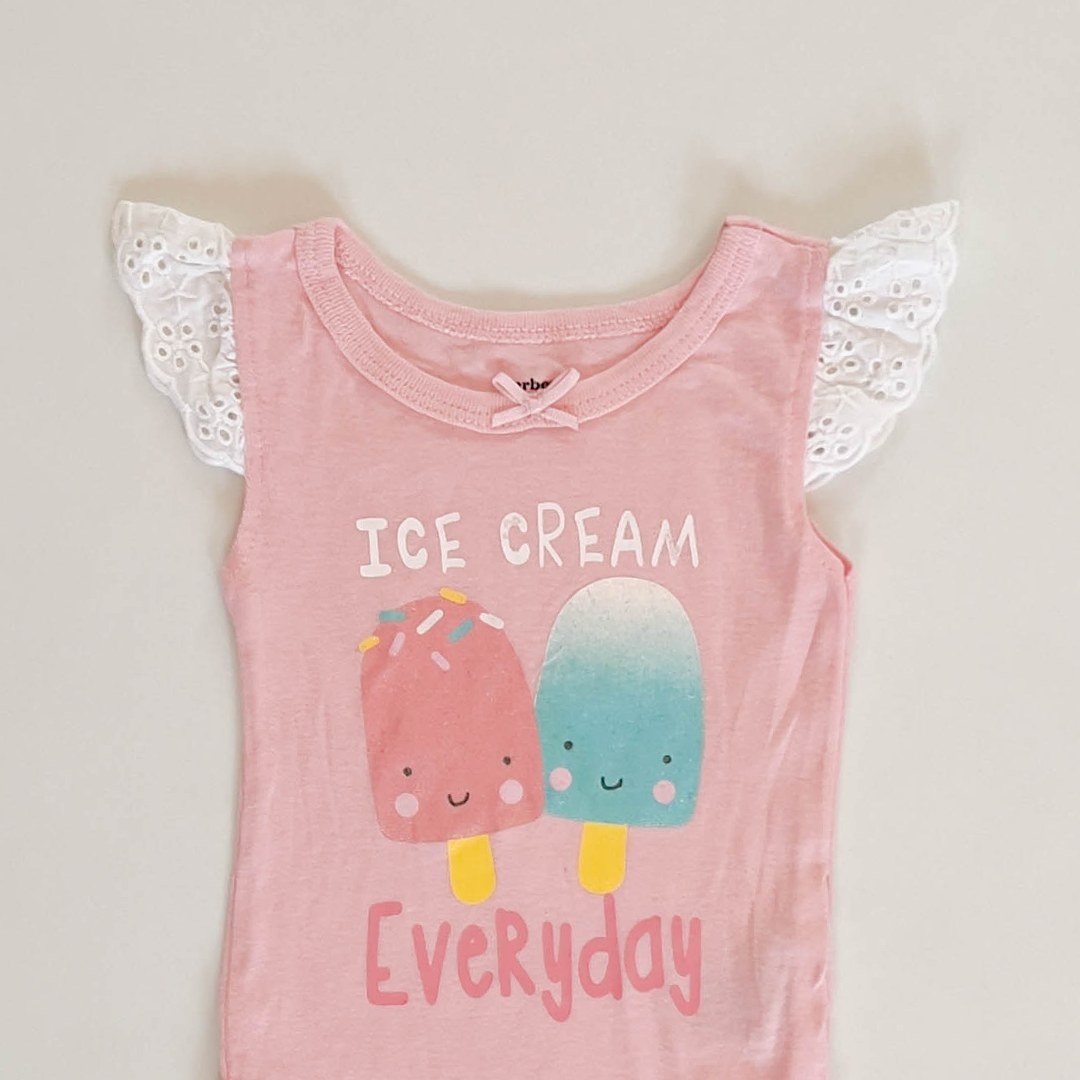 PINK GIRLS PRINTED ONESIE