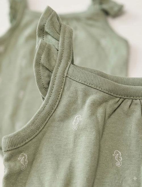 Sage green girls onesie