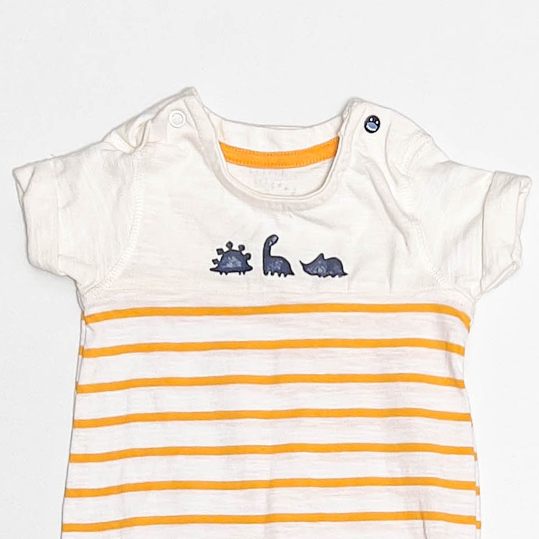 YELLOW STRIPED JUMPSUIT