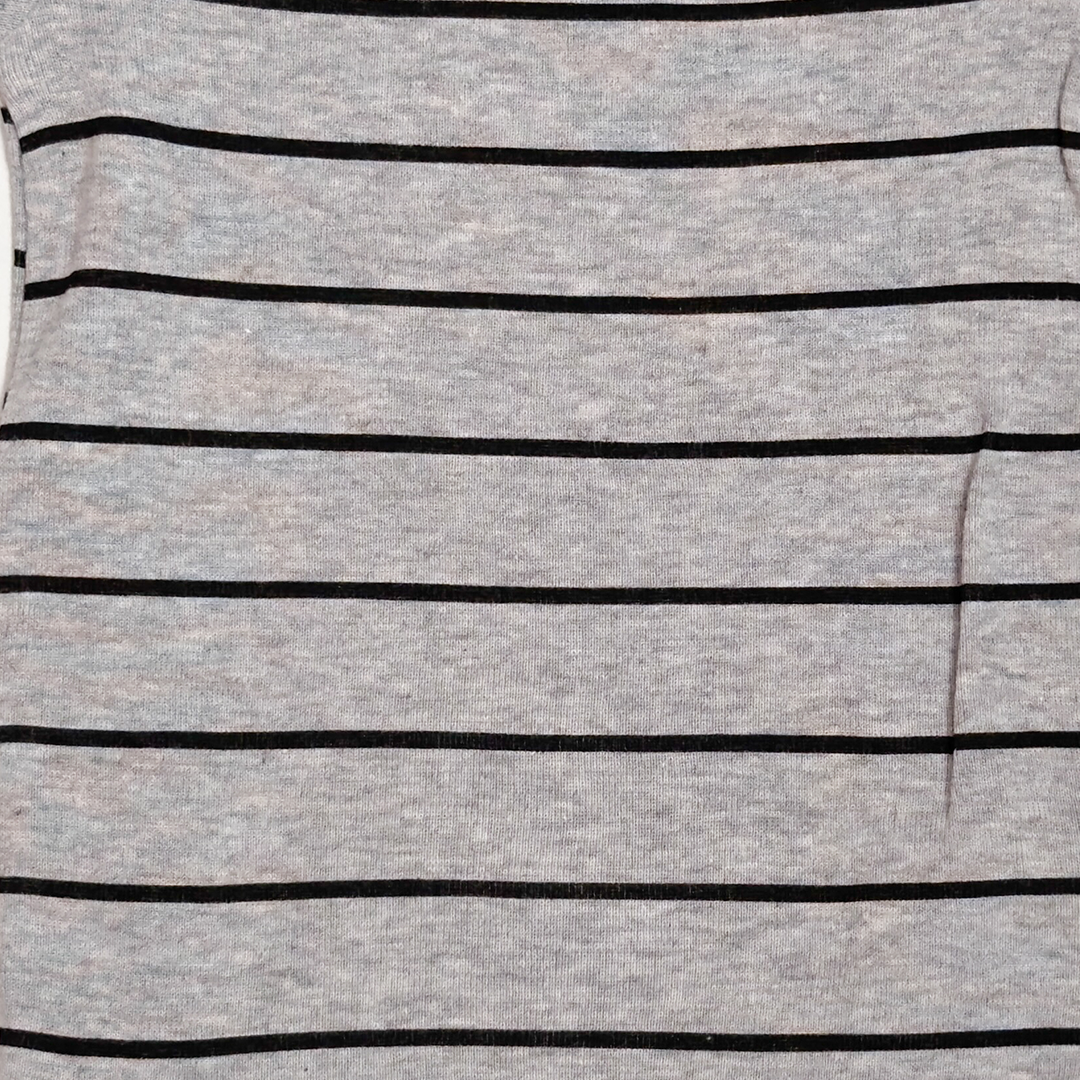 GREY STRIPED ONESIE