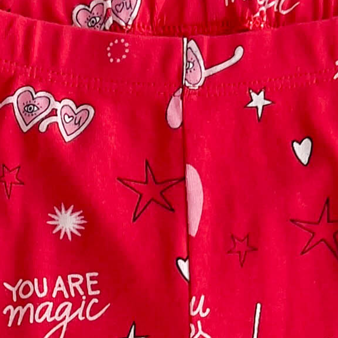 RED LOVE PRINTED PANT