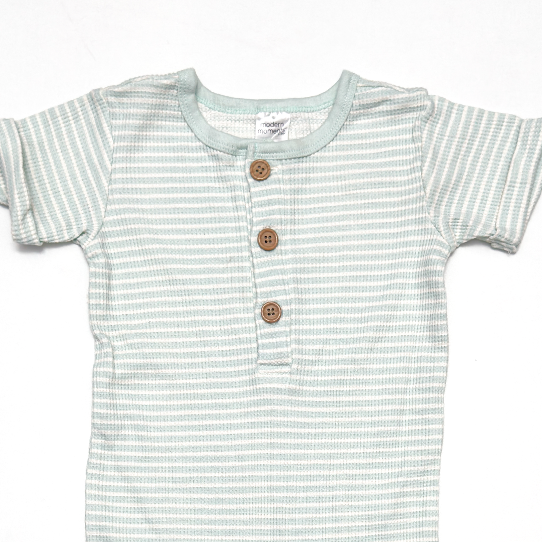 LIGHT MINT KNITTED ROMPER