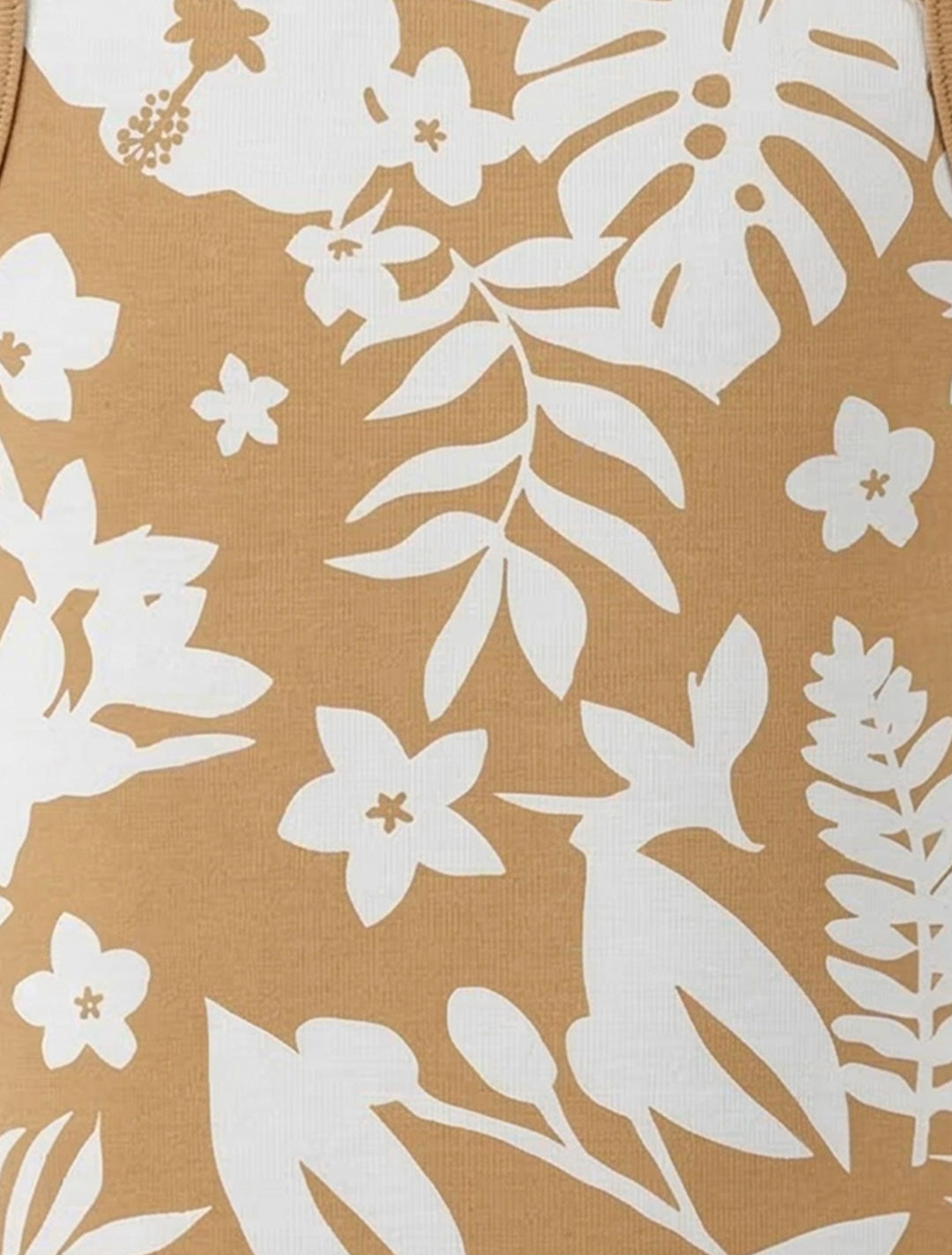 BROWN FLORAL ONESIE