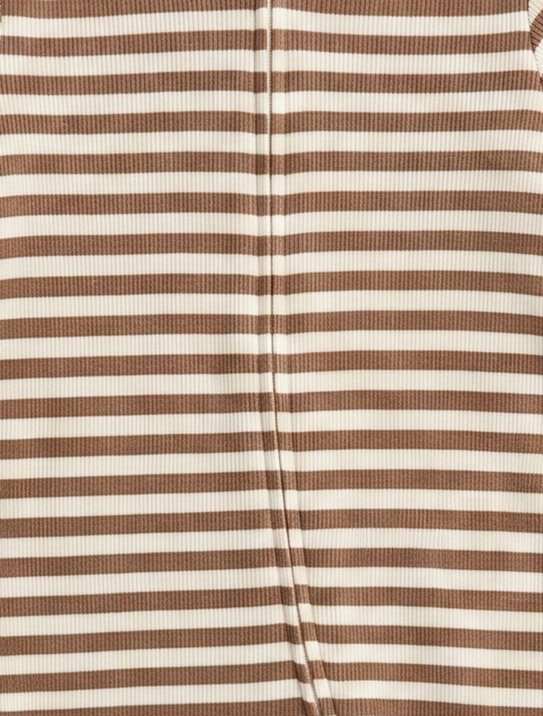 BROWN BEIGE ZIPPER SLEEPSUIT