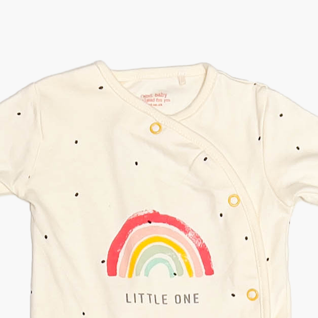 OFF WHITE RAINBOW PRINT ROMPER