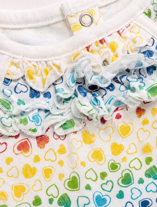 Multicolour printed onesie