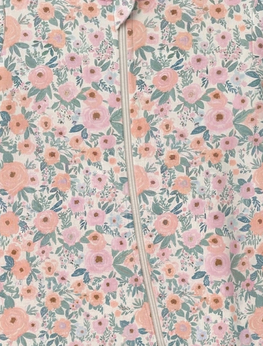 PINK FLORAL SLEEPSUIT