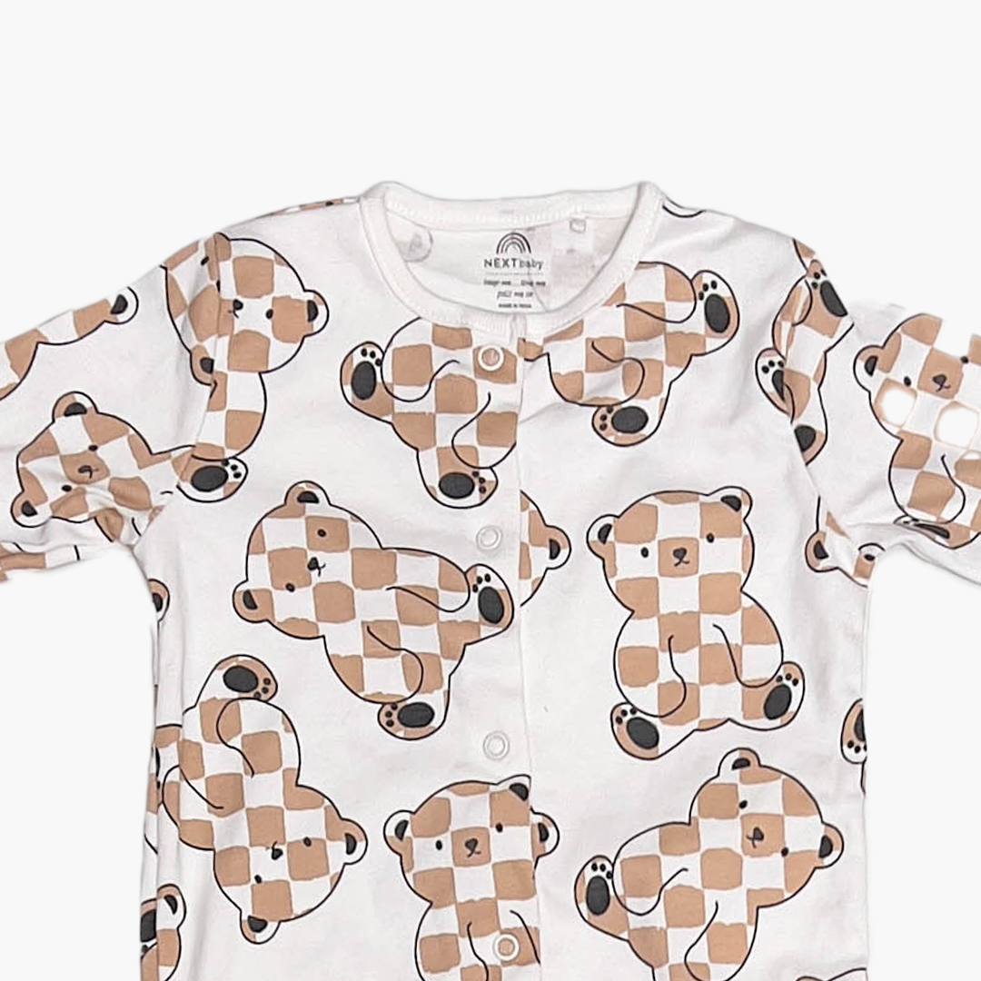 TEADDY BEAR PATTERNED ROMPER