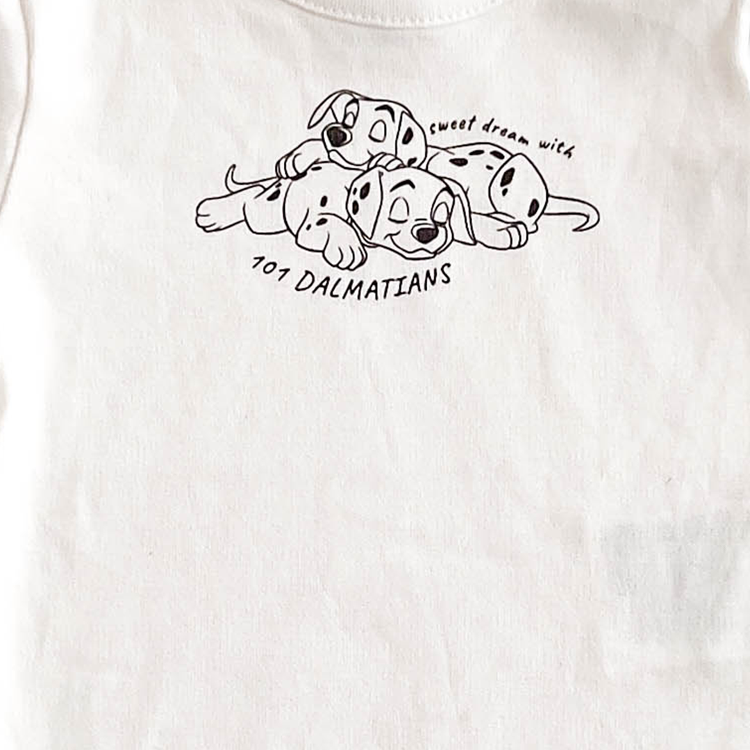 DISNEY BABY PUPPY PRINT ONESIE