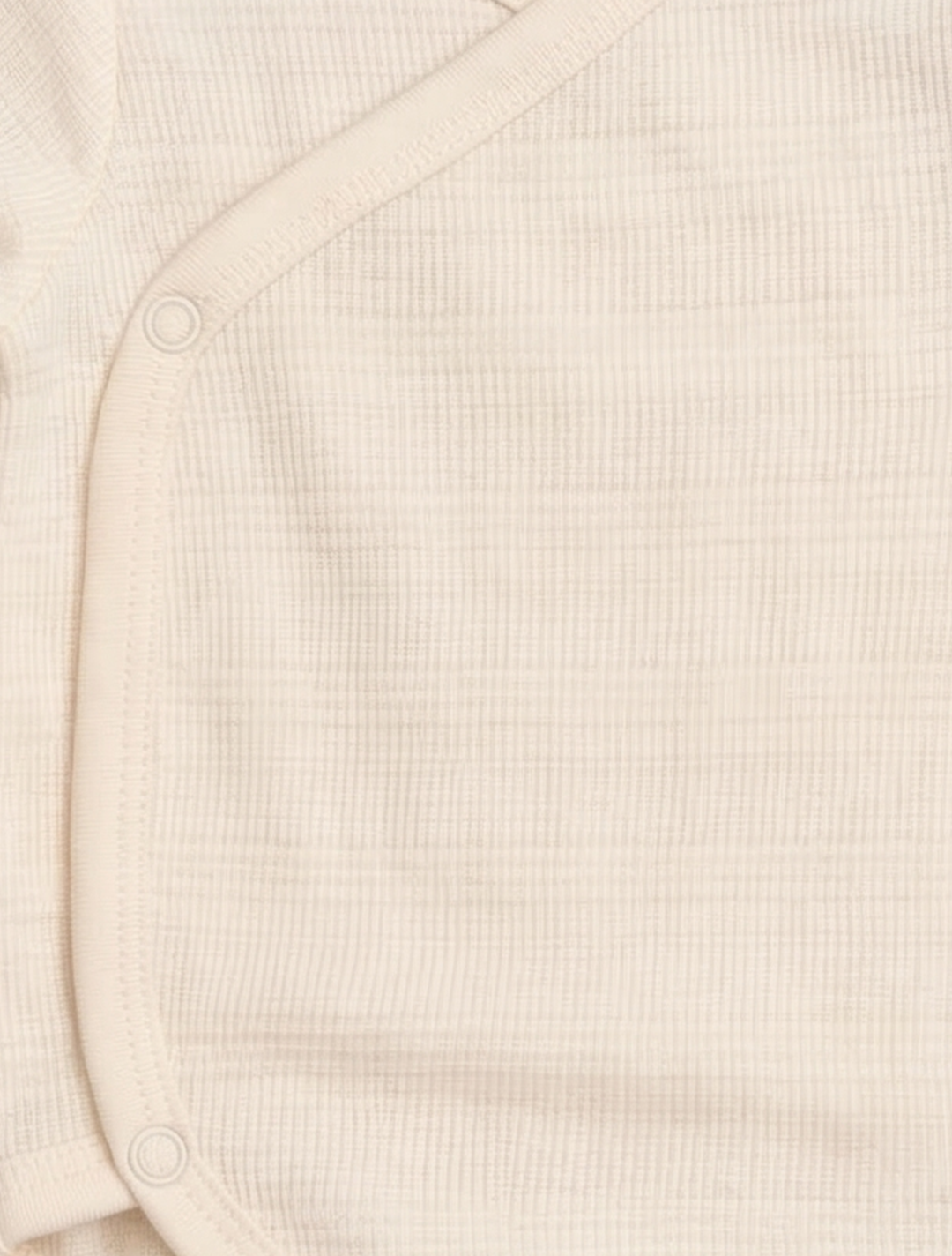 BEIGE KNITTED UNISEX WRAPOVER ONESIE