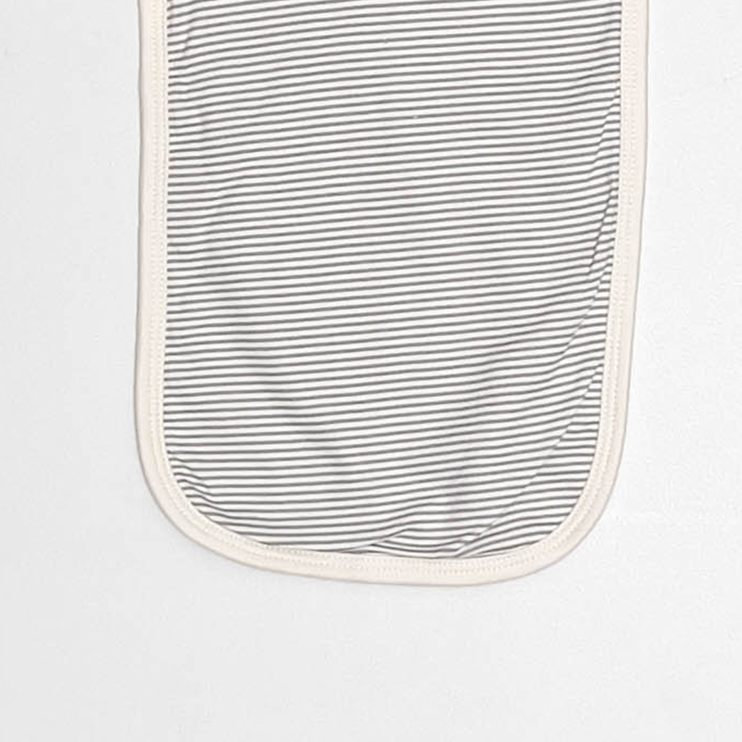 GREY AND WHITE STRIPED BURP CLOTHES