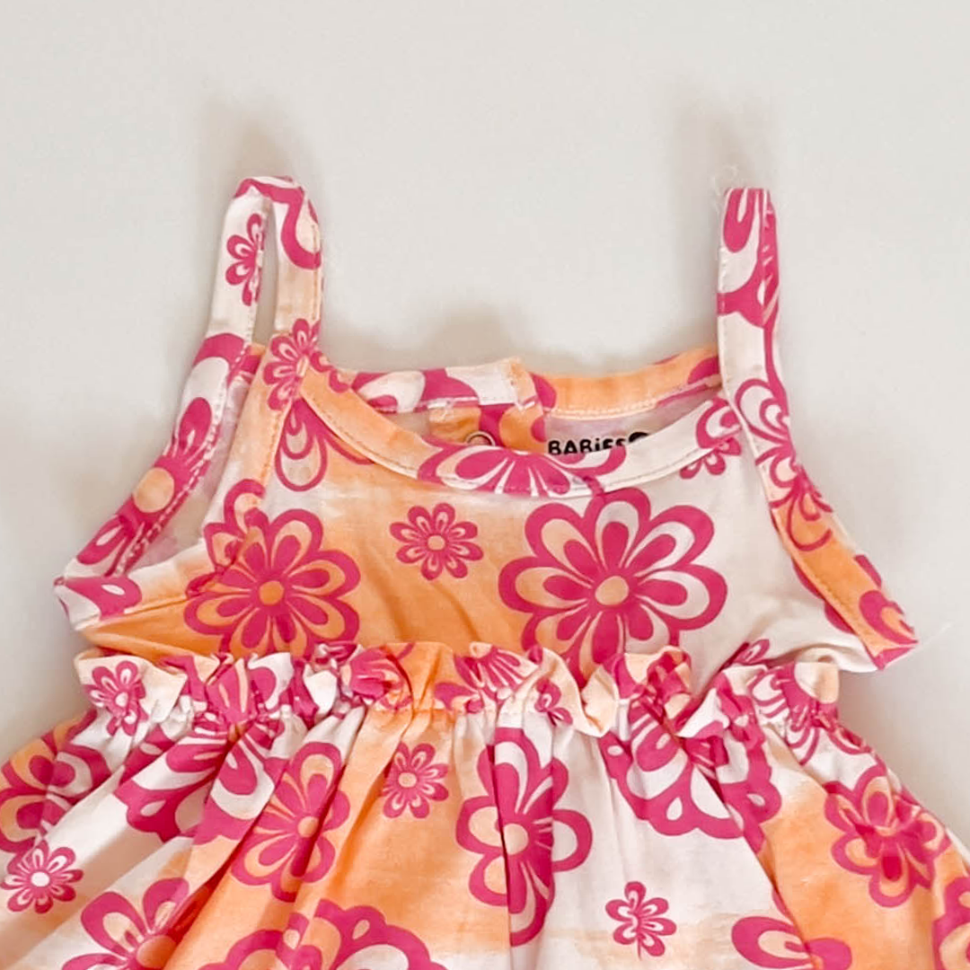 PINK FLORAL SUNSUIT