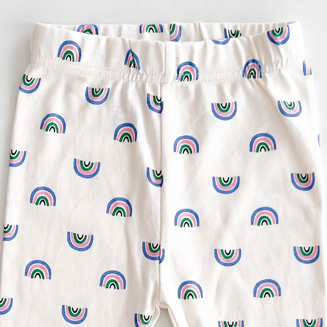 RAINBOW PATTERNED COTTON PANTS