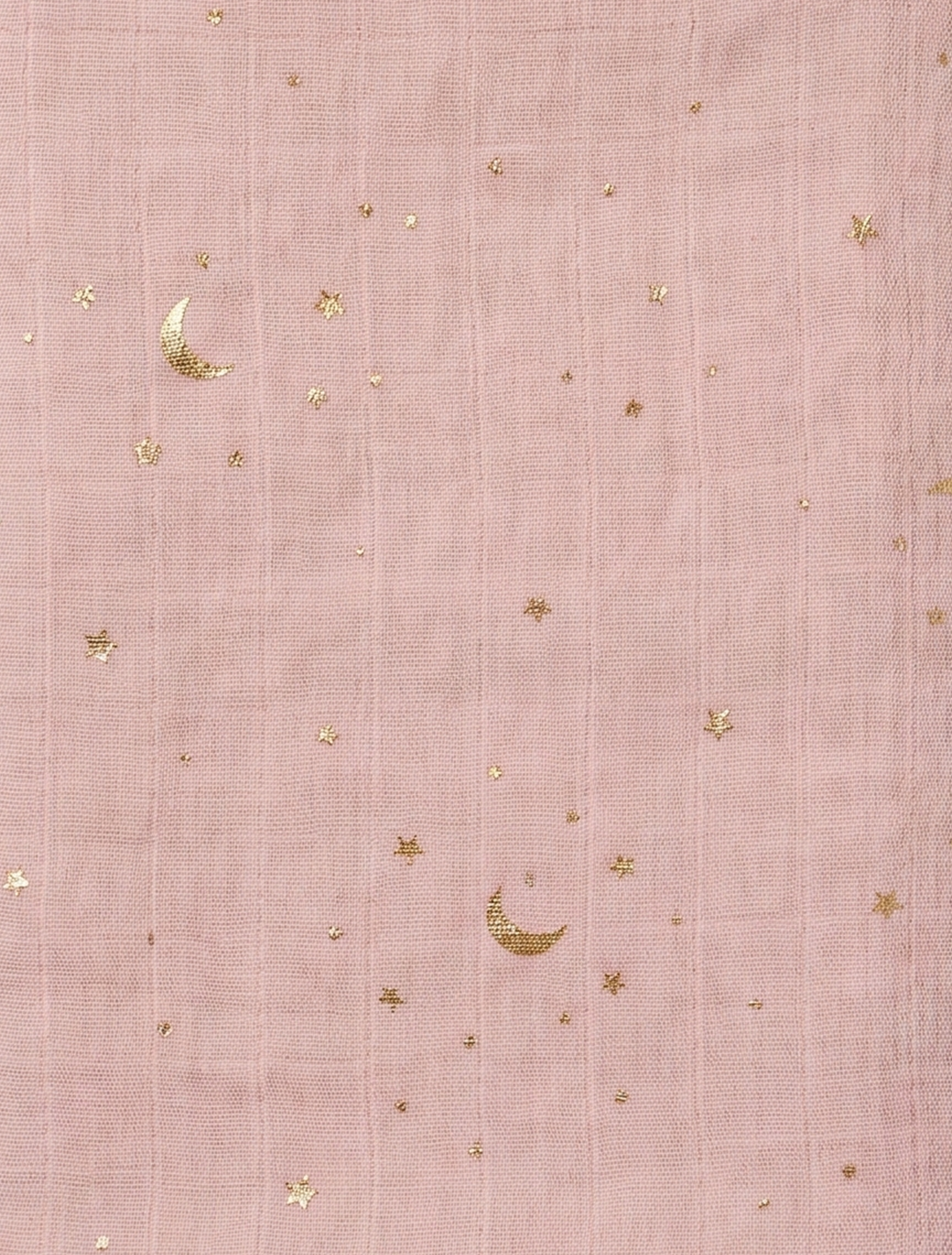 Powder pink star muslin swaddle