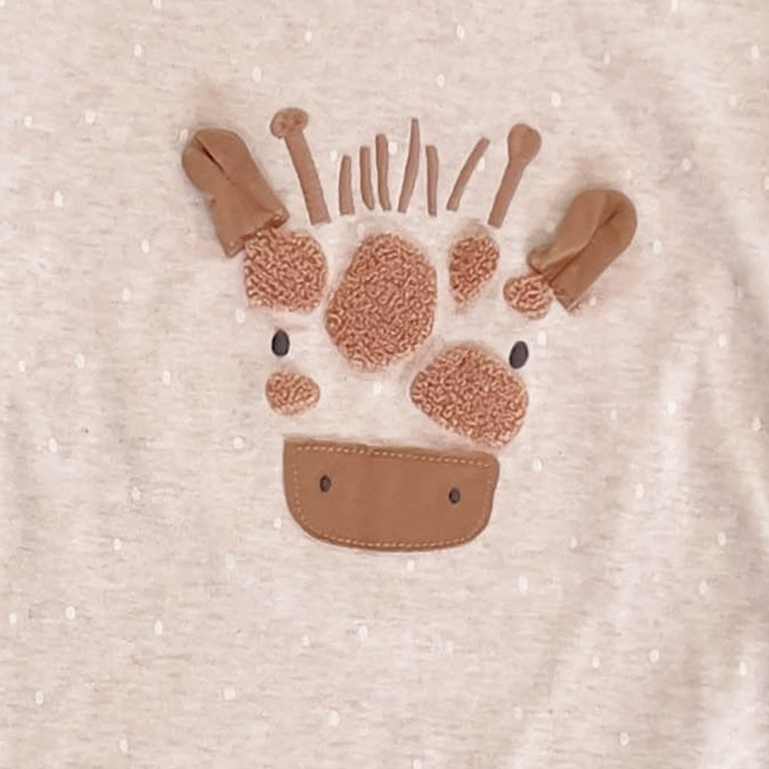 BEIGE 3D COW JUMPSUIT