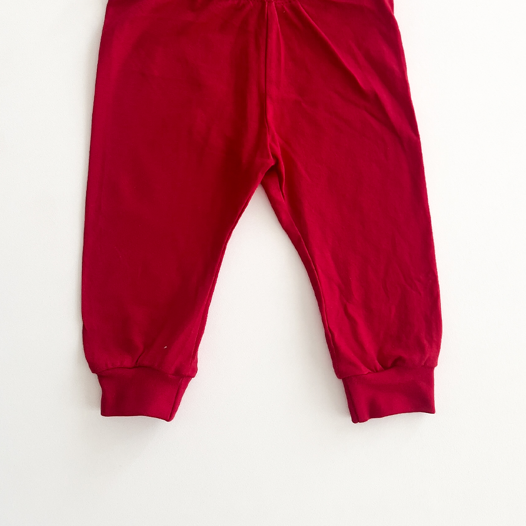 H&M RED COTTON PANTS