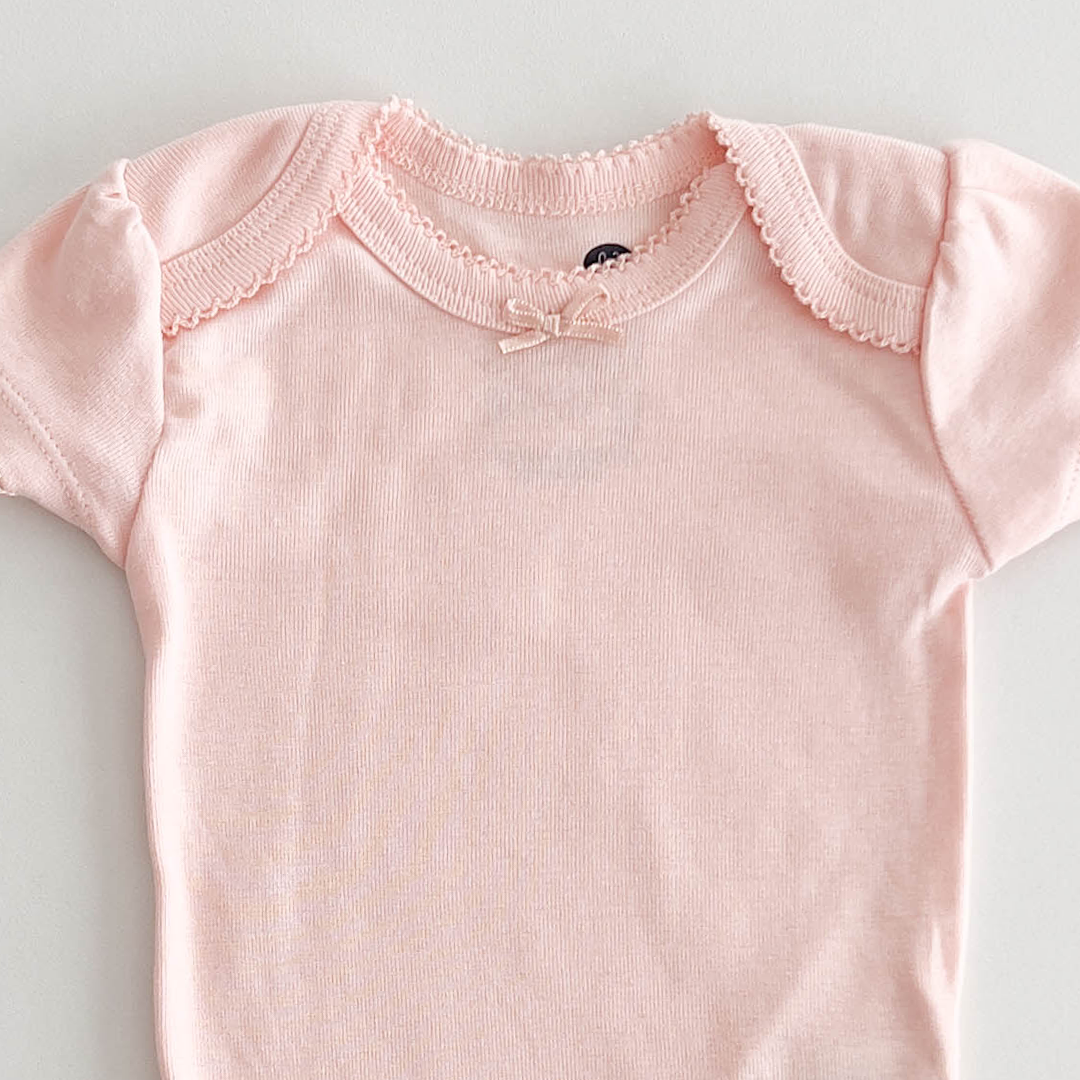 BABY PINK PLAIN ONESIE