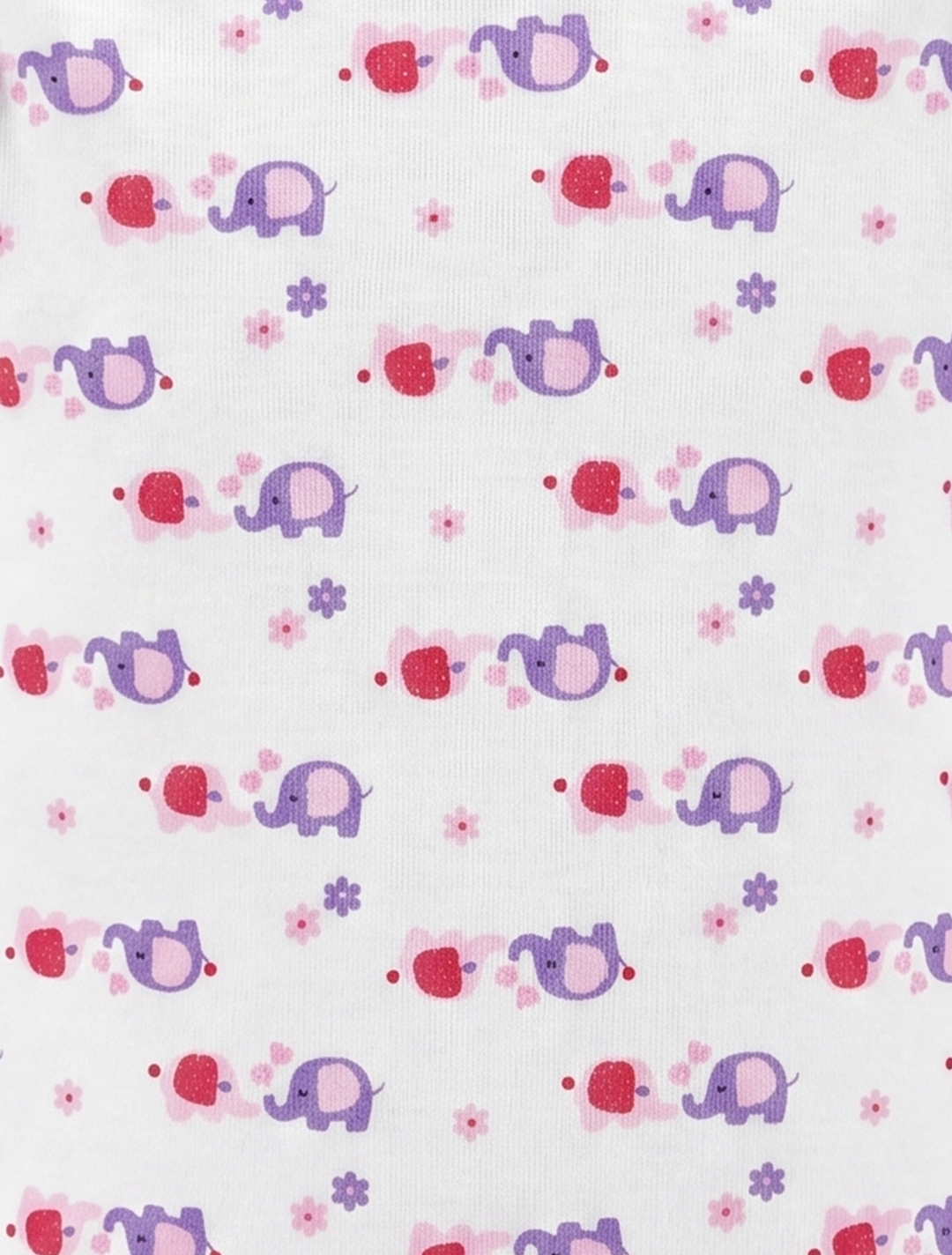 WHITE LAVENDER PRINTED ONESIE