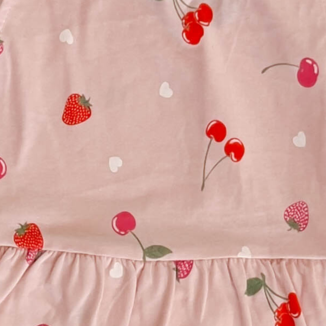 BABY PINK CHERRY SUNSUIT