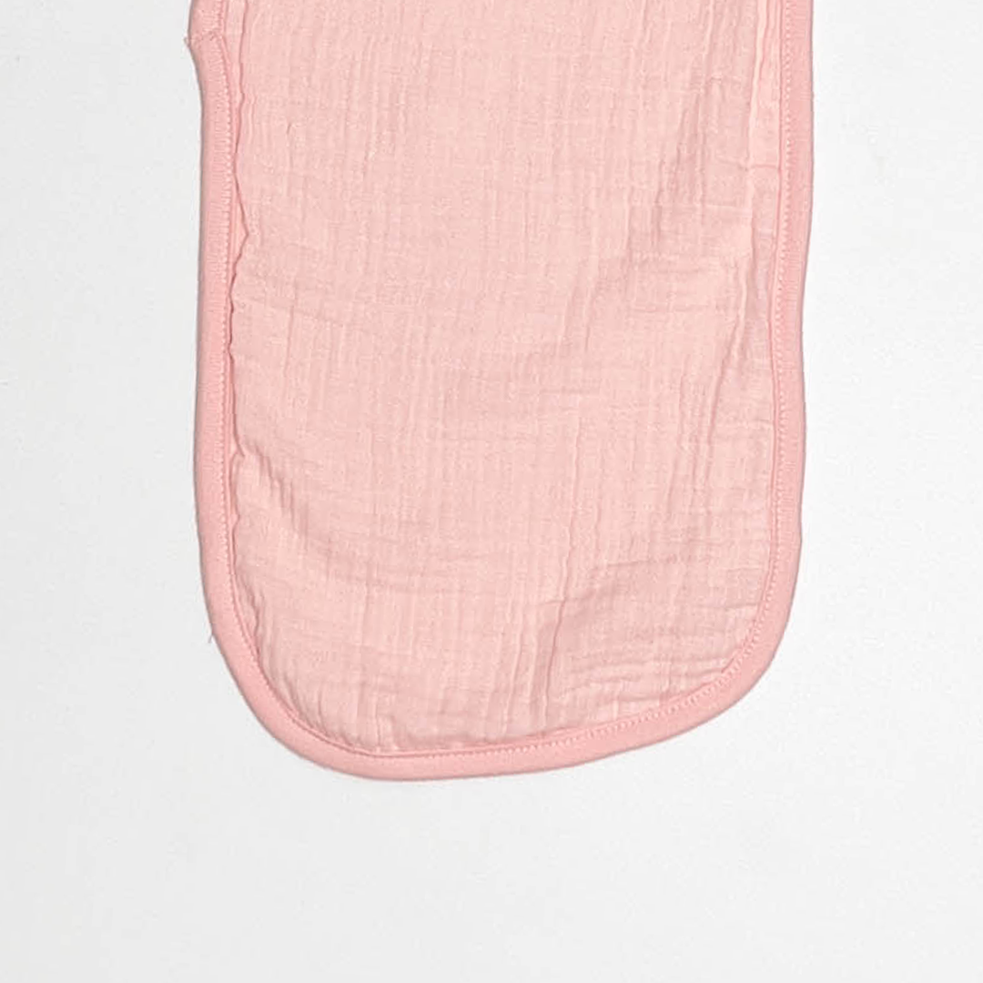 PINK PEACH MUSLIN BURP CLOTH