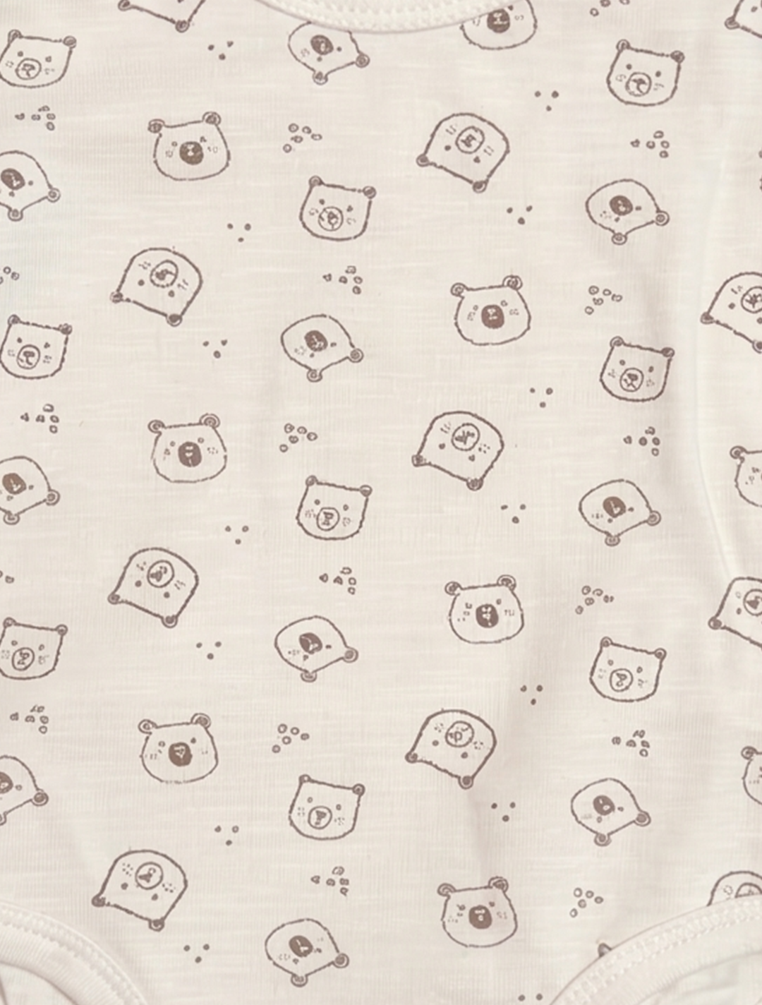 OFF WHITE BEAR PRINTED ONESIE