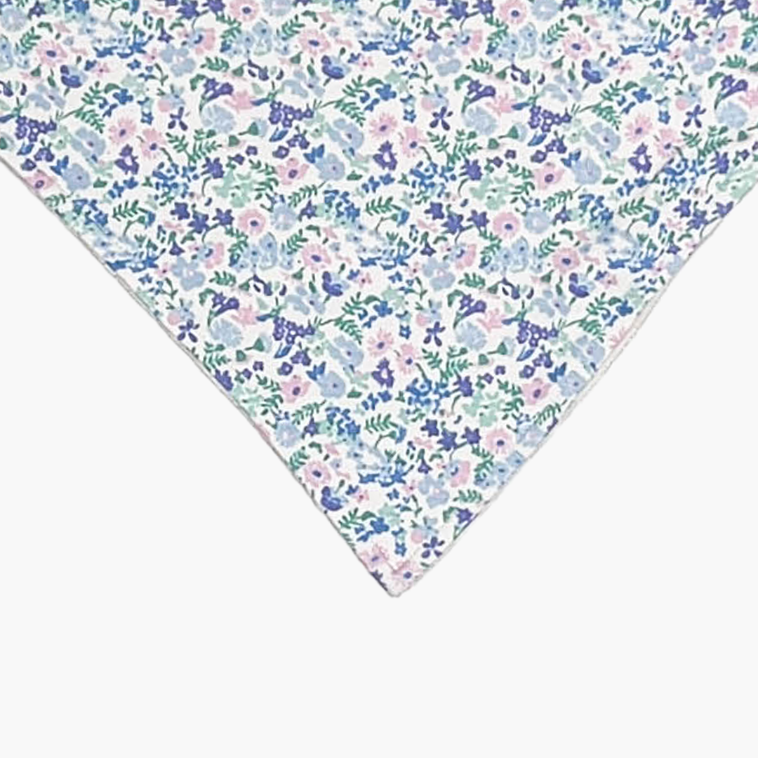 PURPLE FLORAL BANDANA BIBS