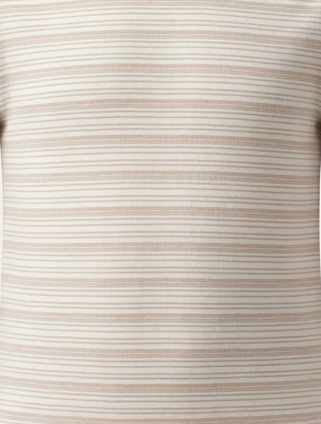 BEIGE WHITE STRIPED ONESIE